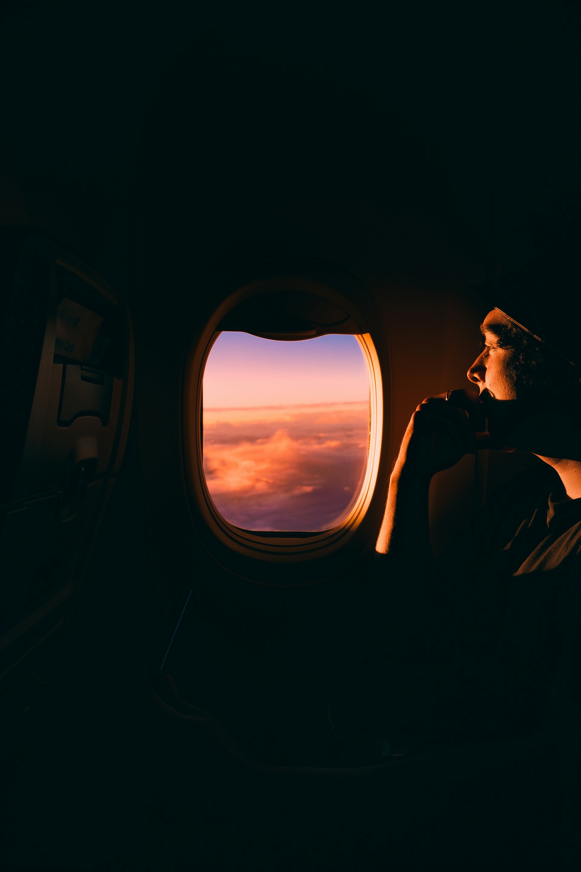 Luxury First Class Cabin Window View