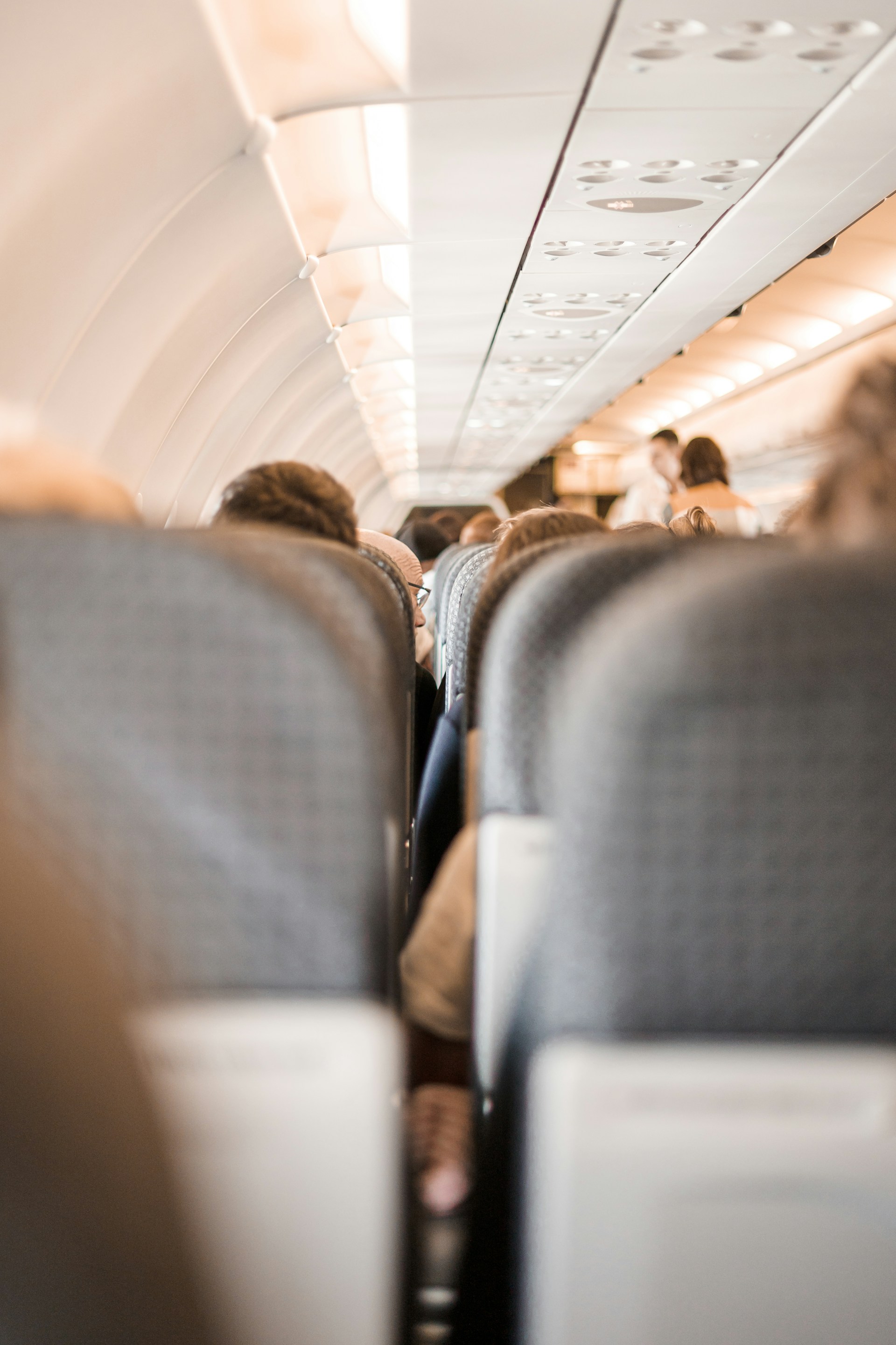 Parent and Child Interacting Beautifully During Flight Travel