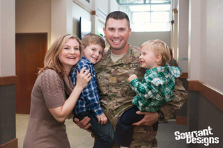 Military family reunion and travel
